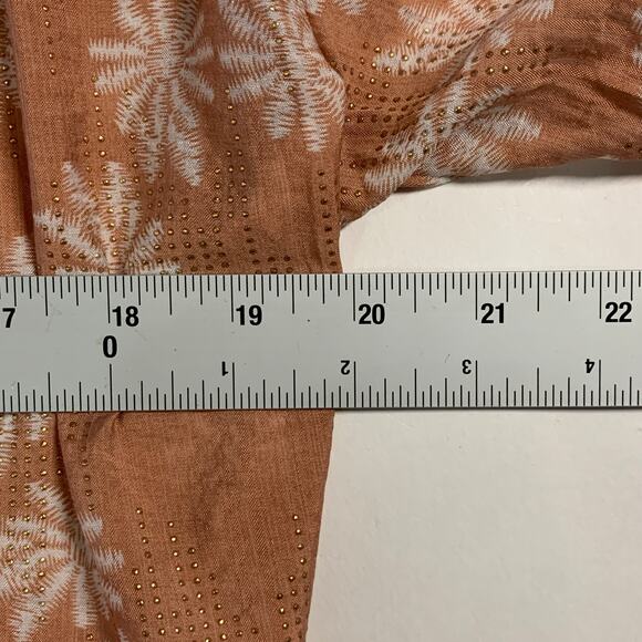 Current Air OS Daisy Shine Cocoon Kimono Long Duster Topper Boho Hippie - Picture 7 of 11